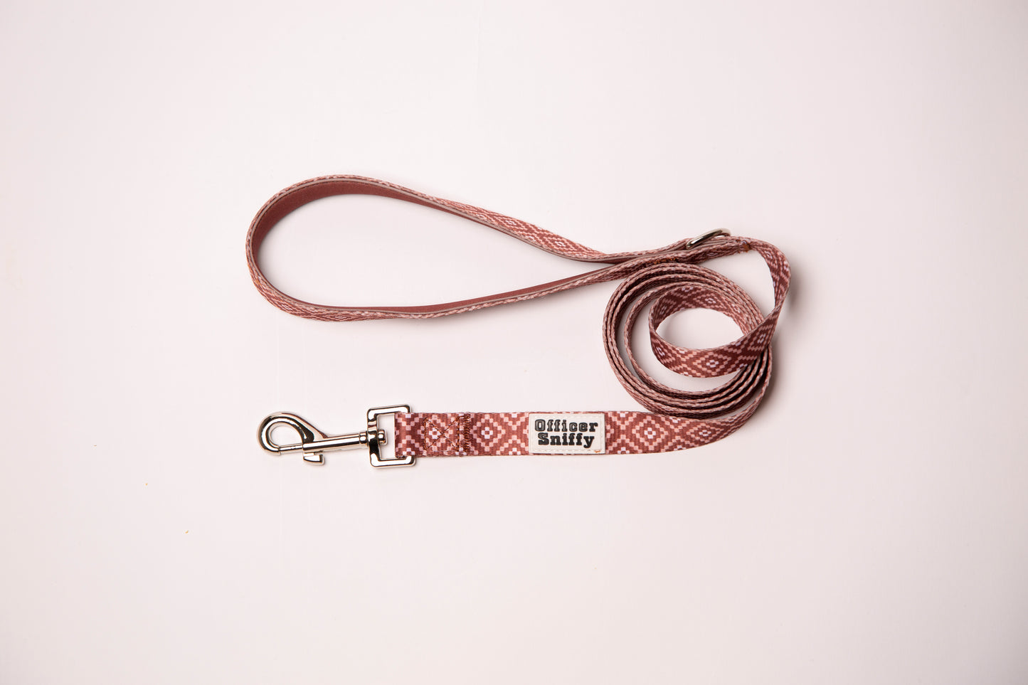 Leine braun rostrot gemustert fest oder verstellbar