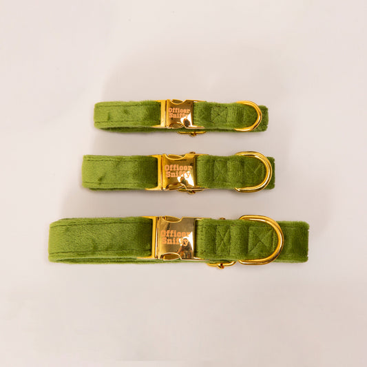 Halsband Samt grün
