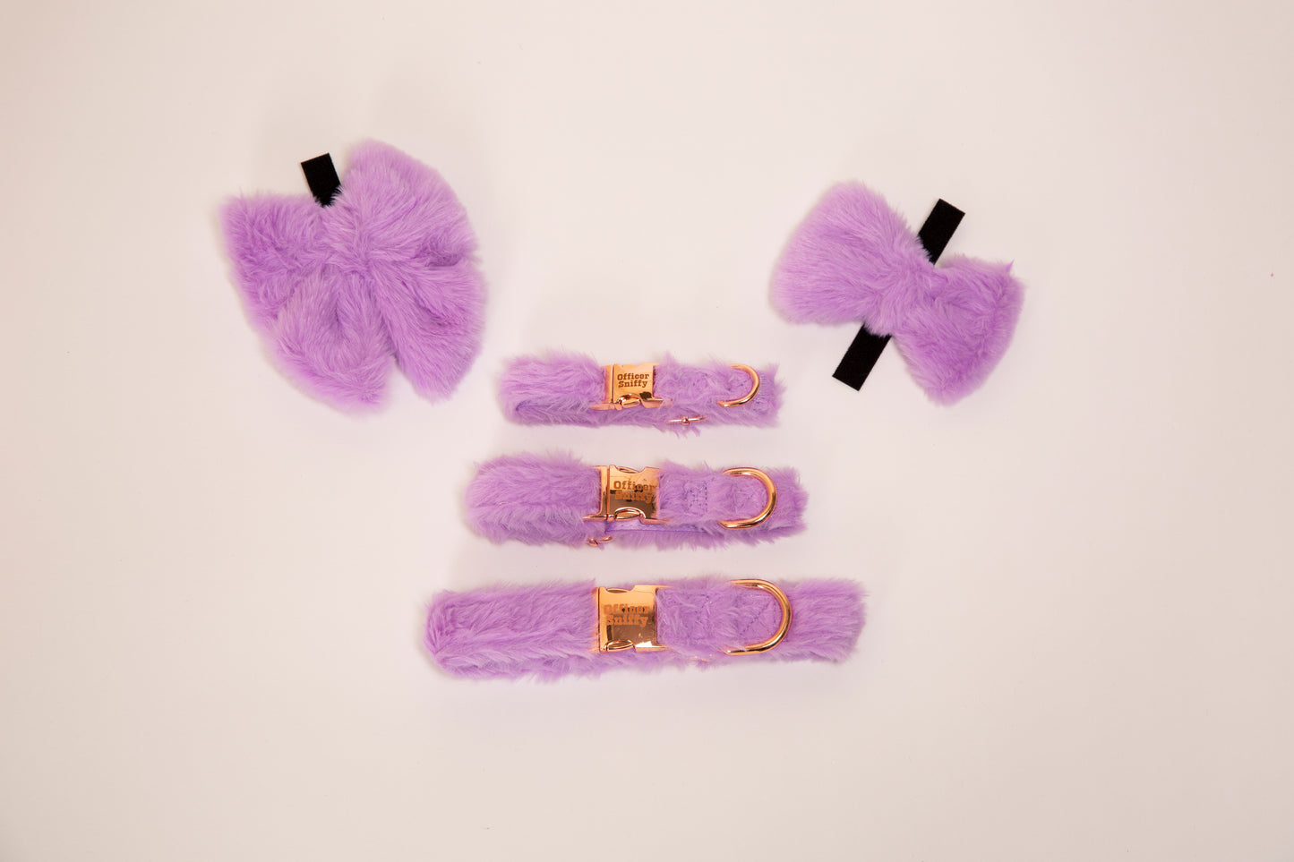 Halsband Plüsch lila