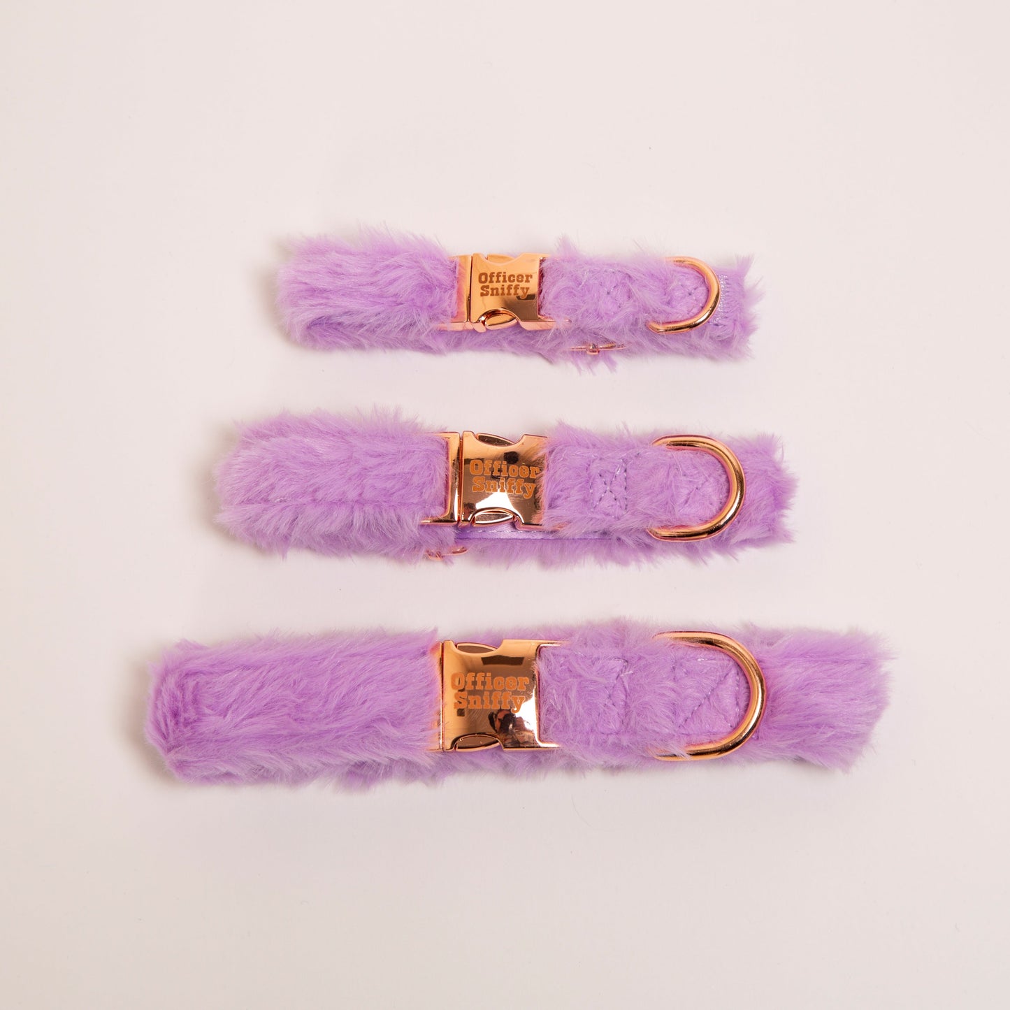 Halsband Plüsch lila