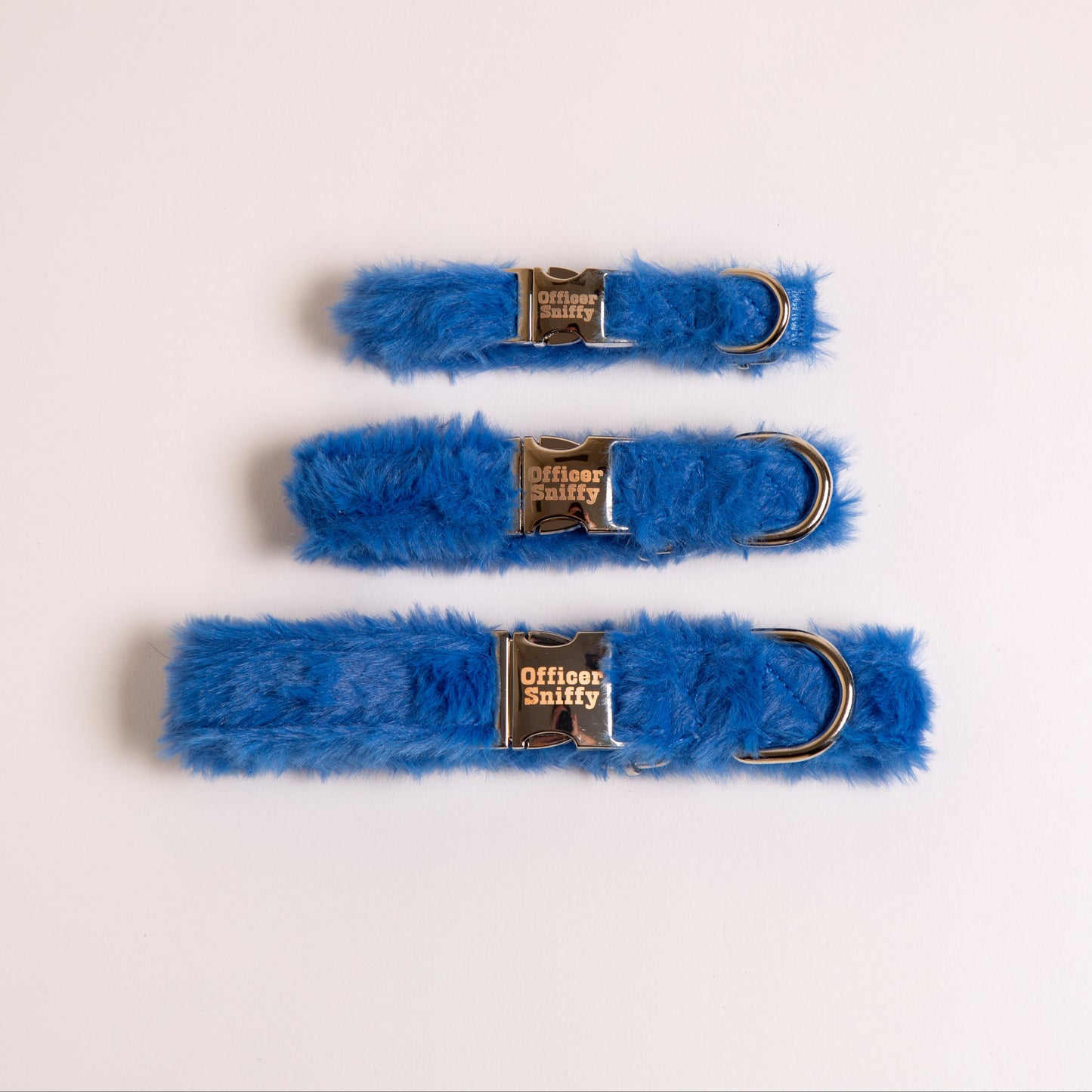 Halsband Plüsch blau