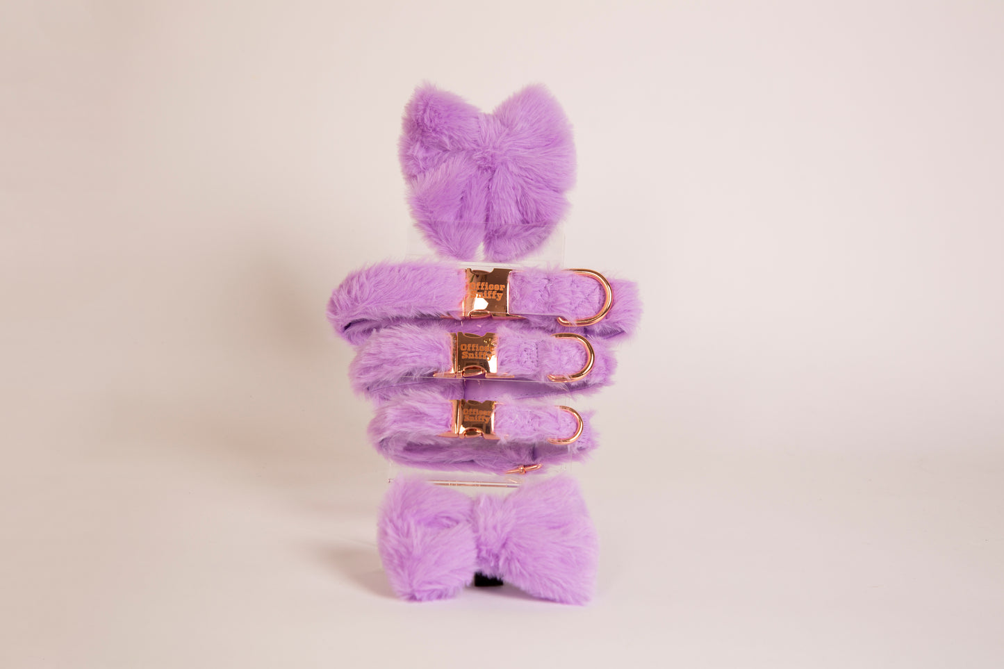 Halsband Plüsch lila