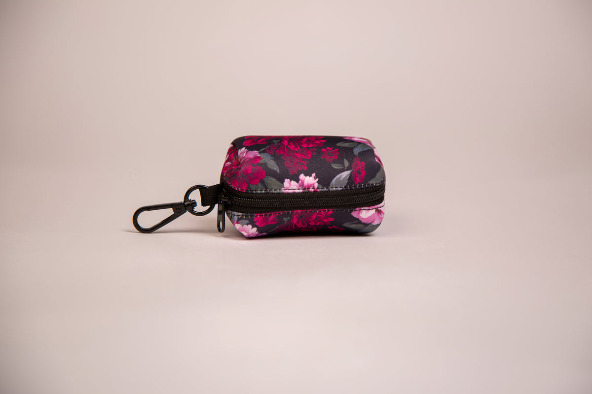 Kotbeutelspender Blumen rosa lila pink