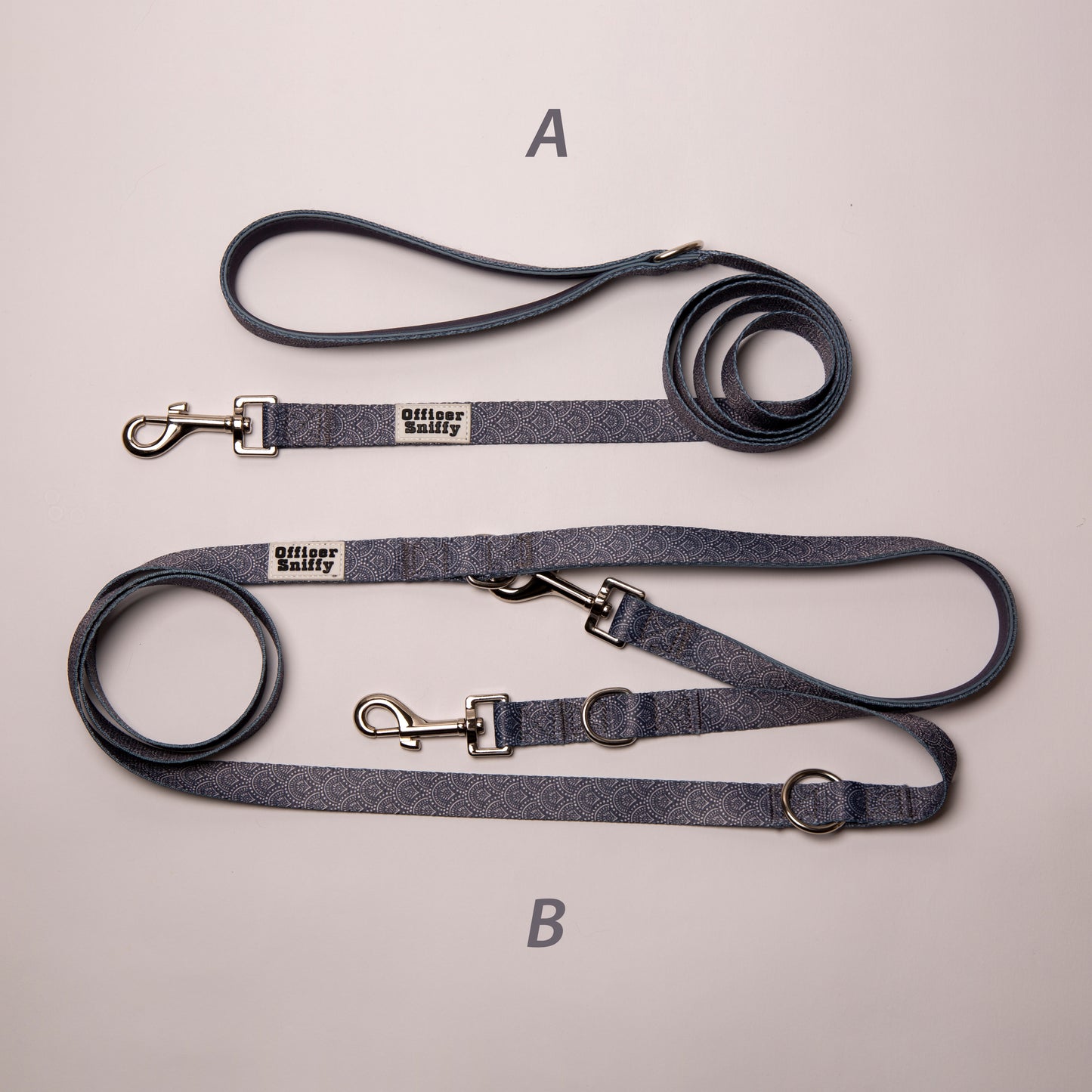 Y-Geschirr / Brustgeschirr grau gemustert