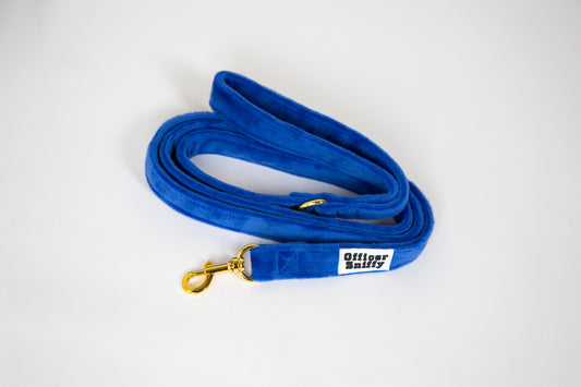Leine Samt blau