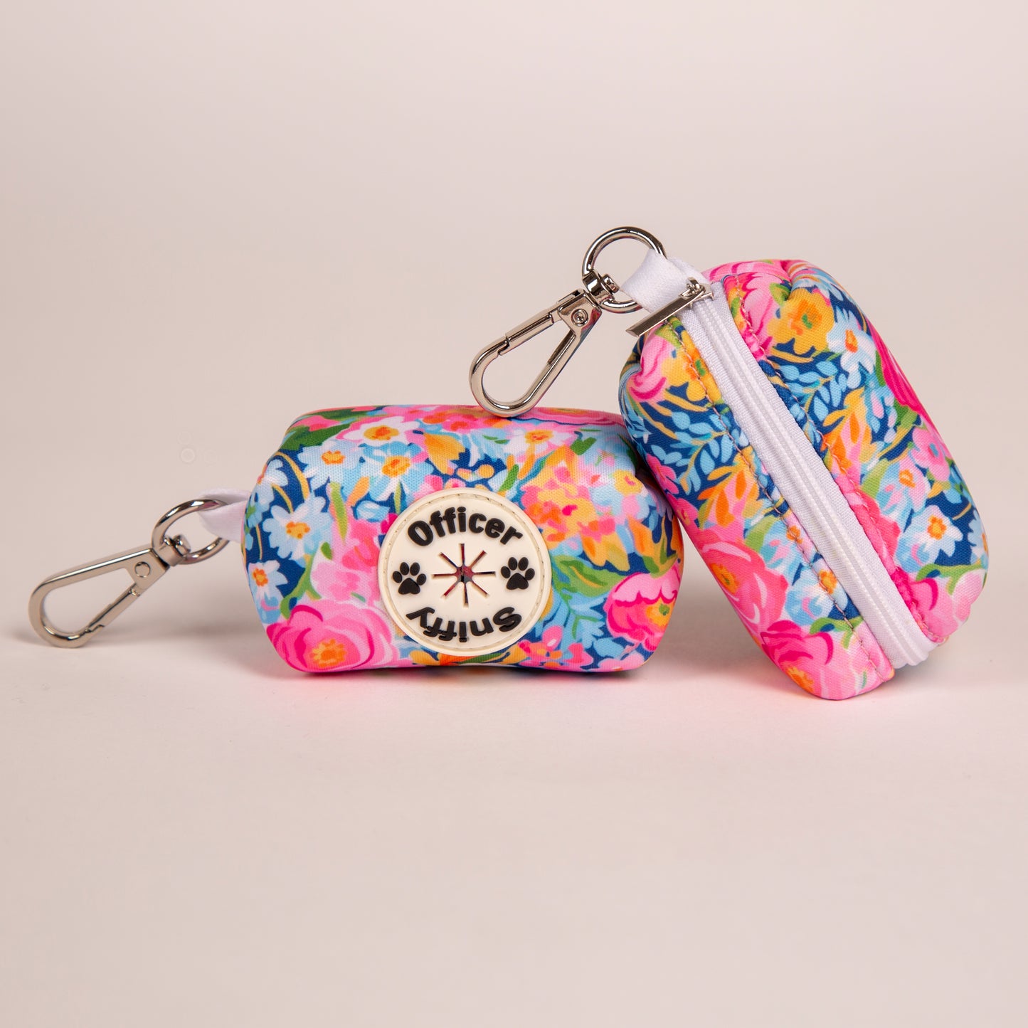 Beutelspender Blumen rosa