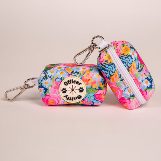 Beutelspender Blumen rosa