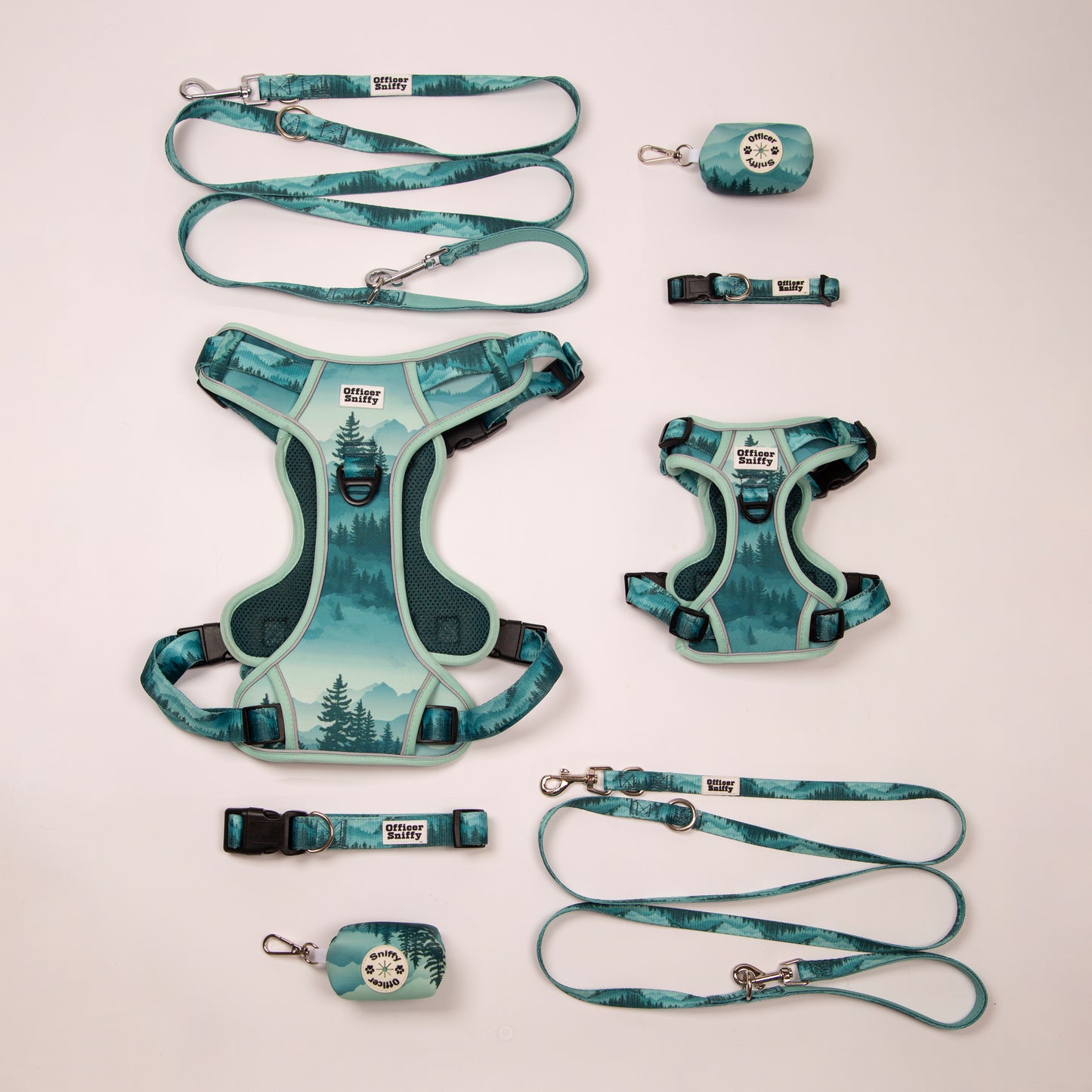 Halsband gepolstert Wald grün Berge Twilight