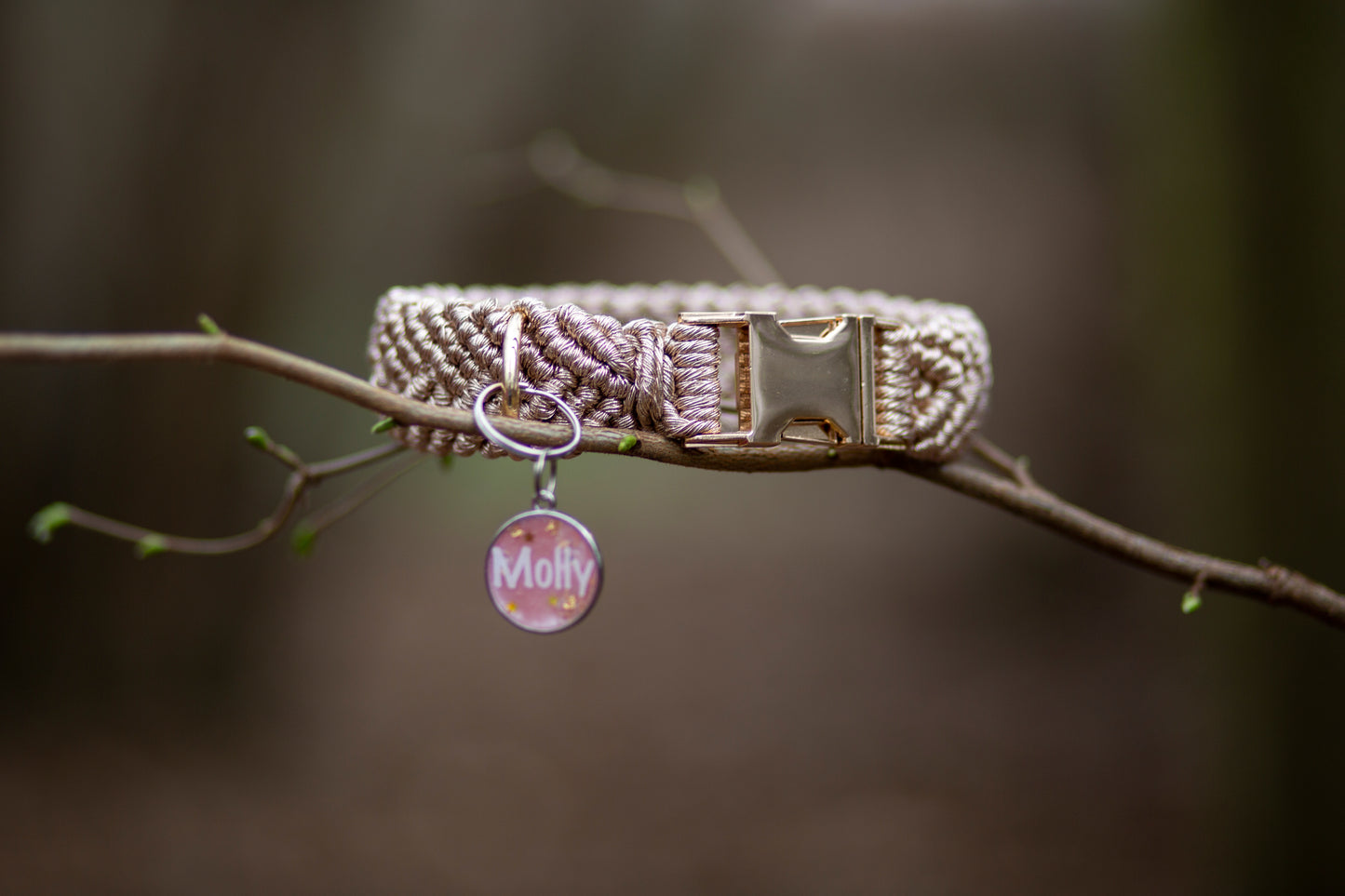 Deluxe Makramee Hundehalsband