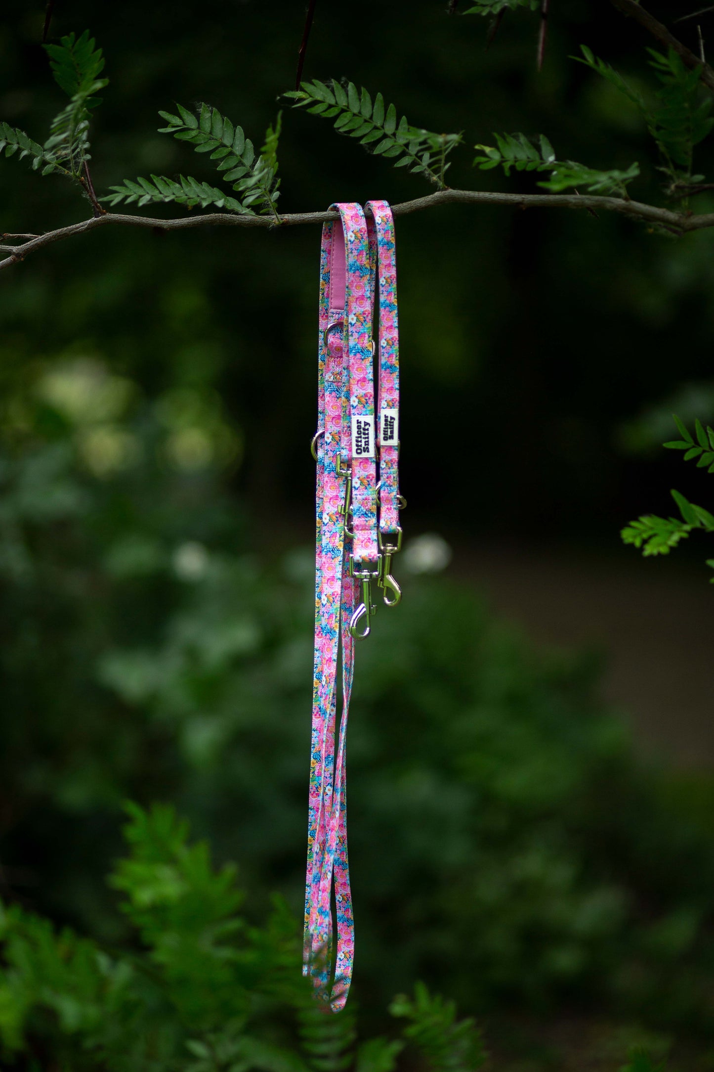 Leine Blumen rosa, verstellbar oder fest