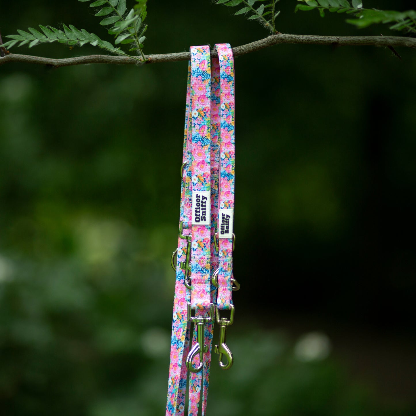 Leine Blumen rosa, verstellbar oder fest