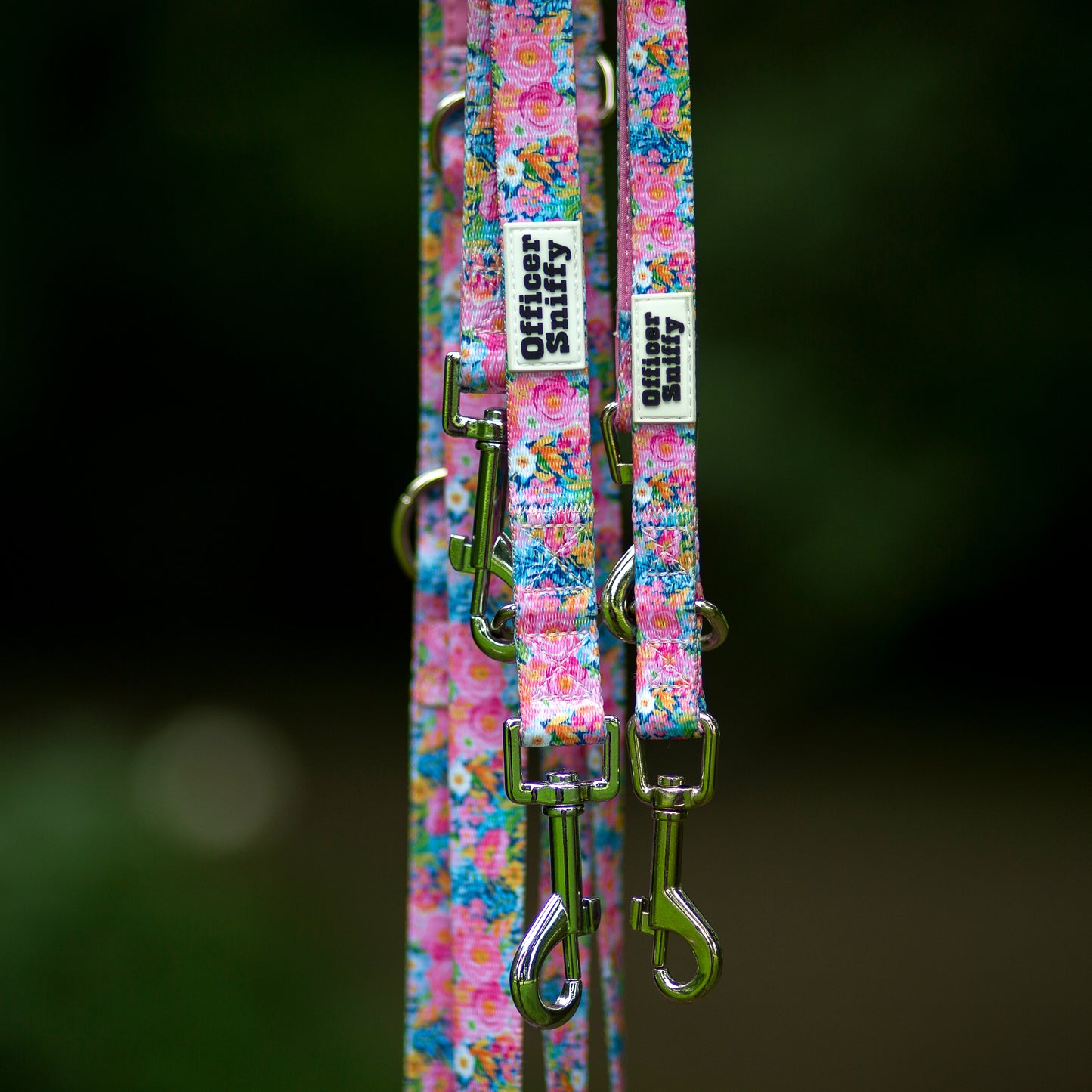 Leine Blumen rosa, verstellbar oder fest