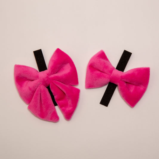 Schleife Samt pink