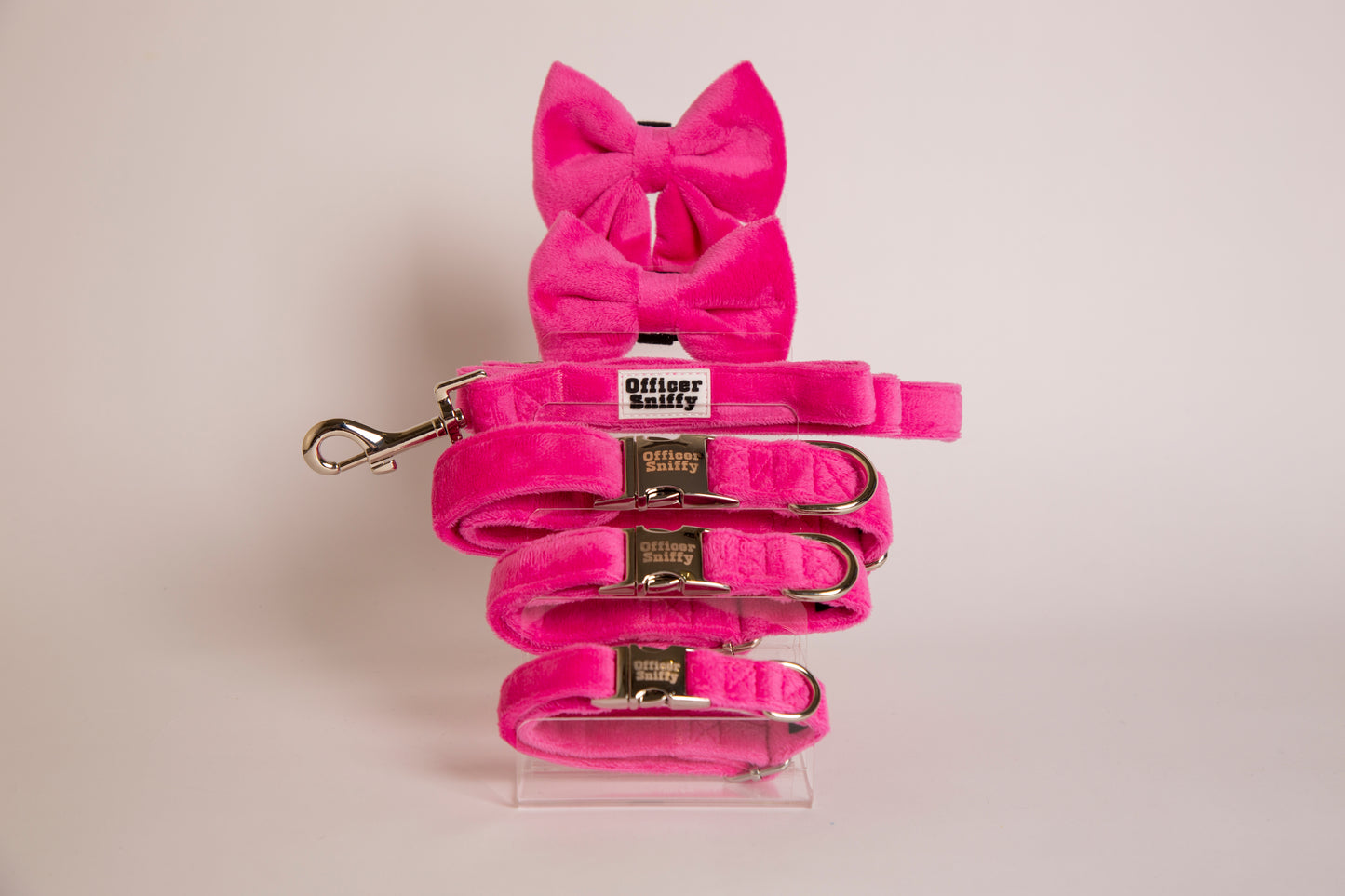 Schleife Samt pink