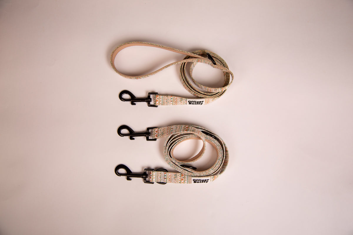 Y-Hundegeschirr / Brustgeschirr beige sand gemustert boho