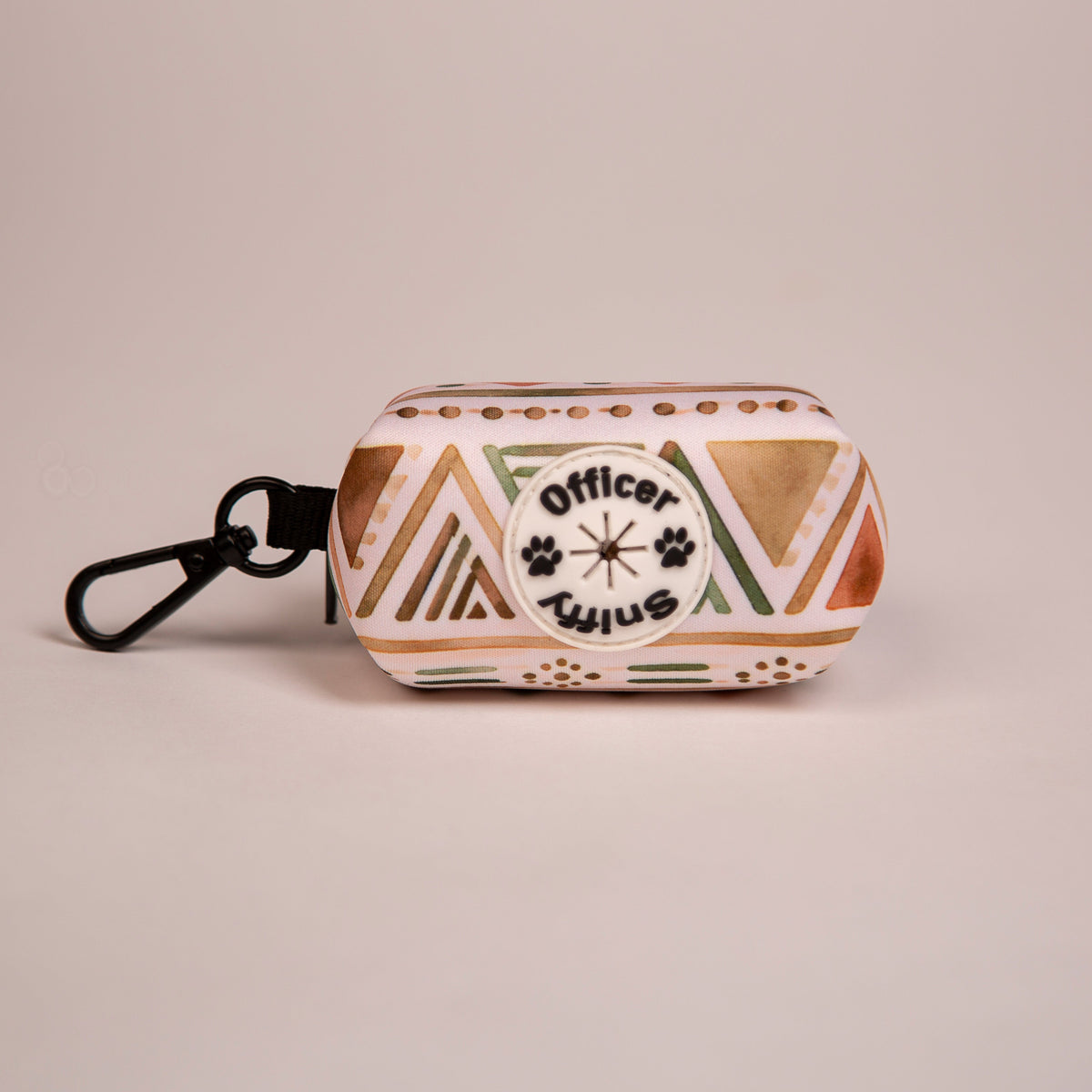 Kotbeutelspender beige sand geometrisches Muster