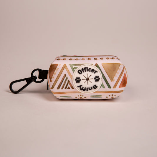 Kotbeutelspender beige sand geometrisches Muster