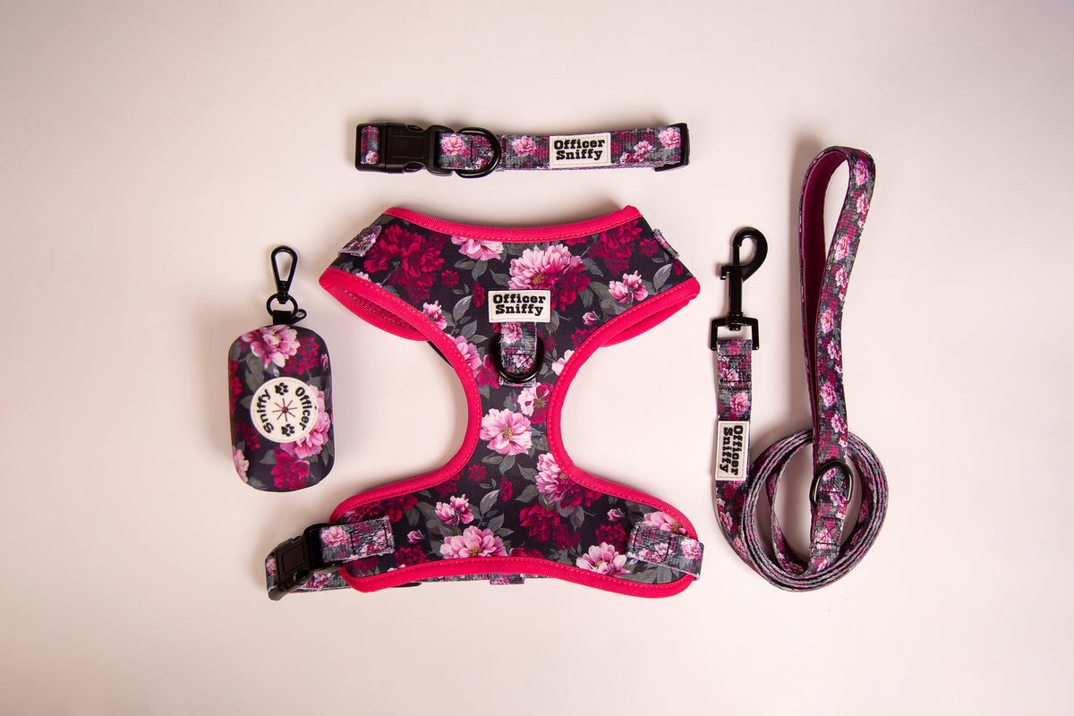 Kotbeutelspender Blumen rosa lila pink