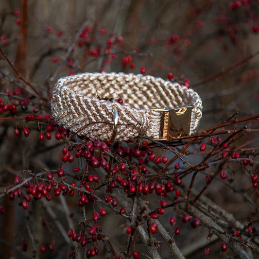 Deluxe Makramee Hundehalsband
