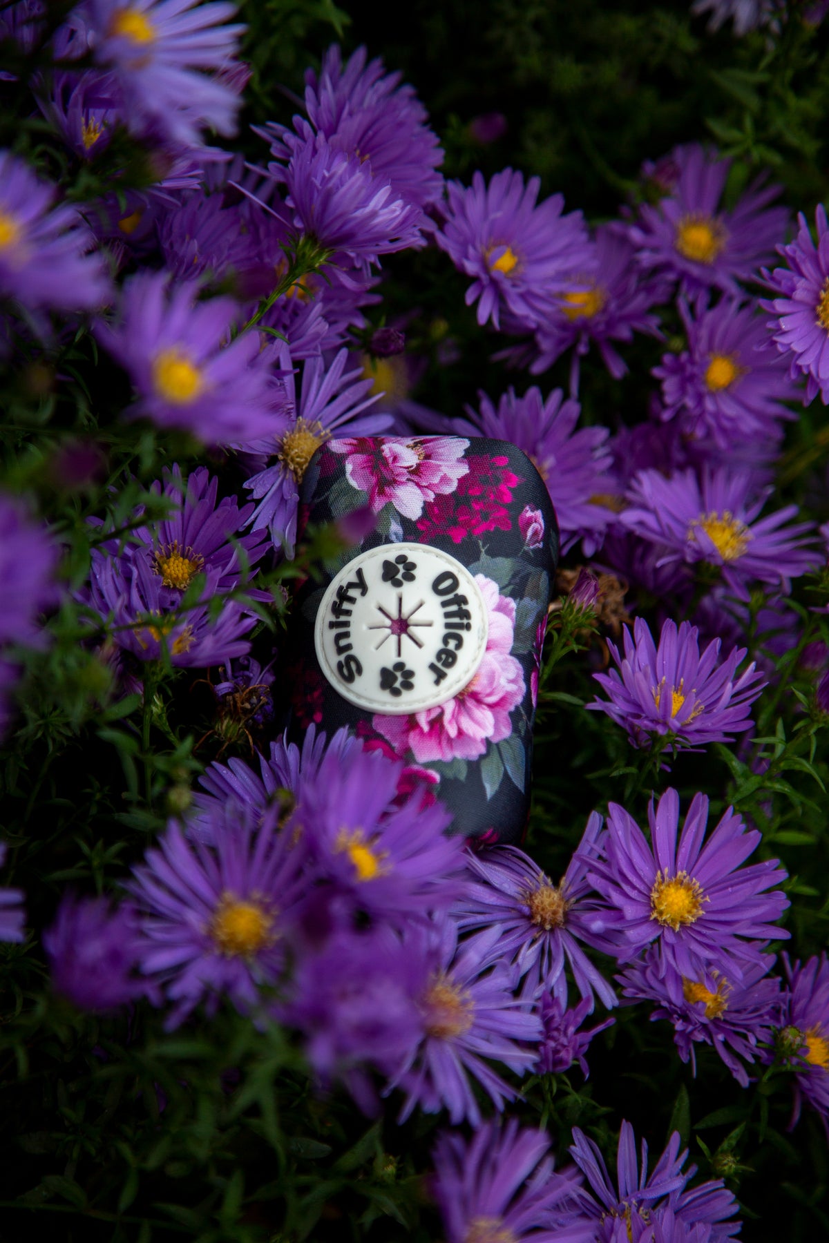 Kotbeutelspender Blumen rosa lila pink