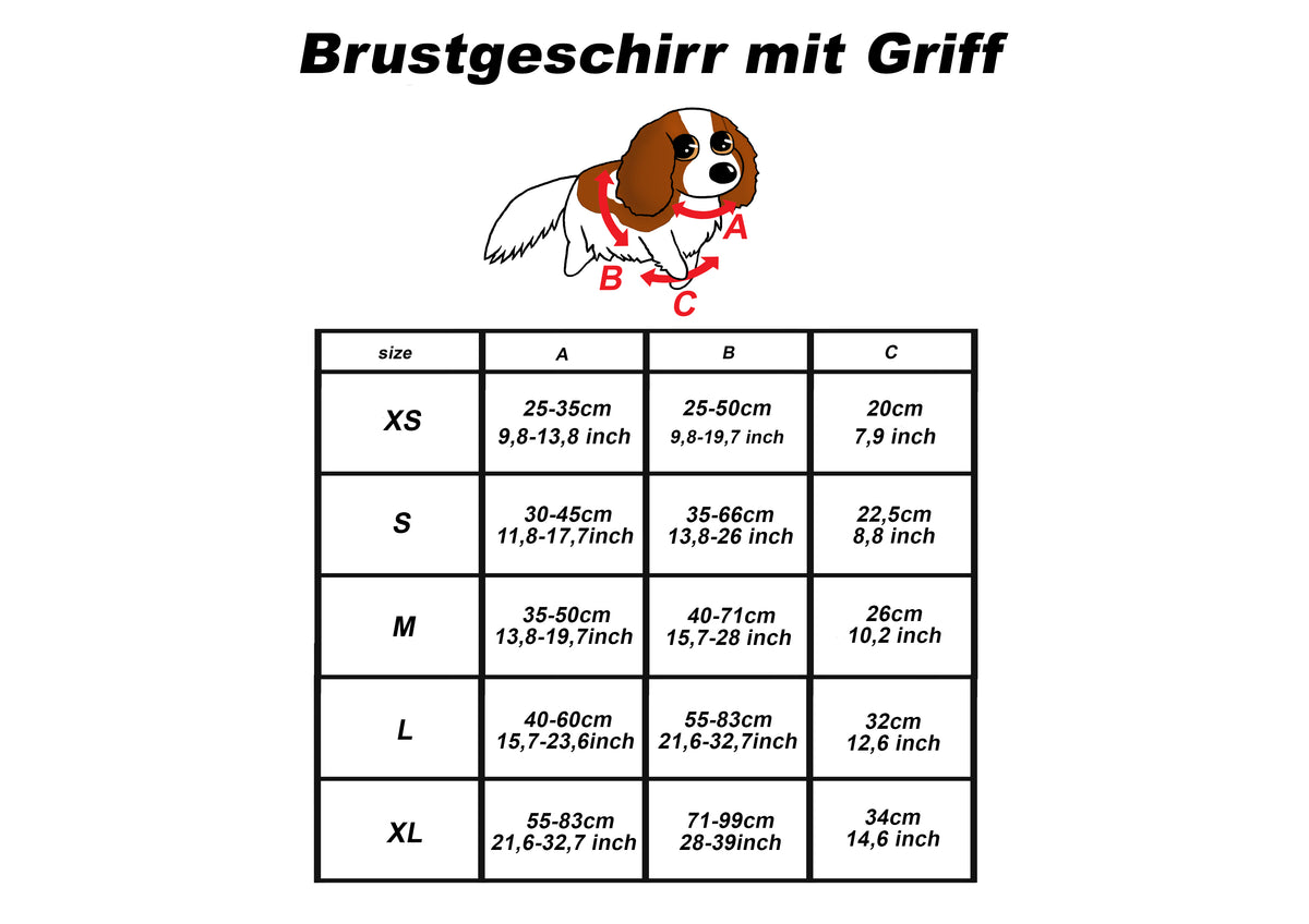 Hundegeschirr geometrisches Ethno Muster rot orange türkis
